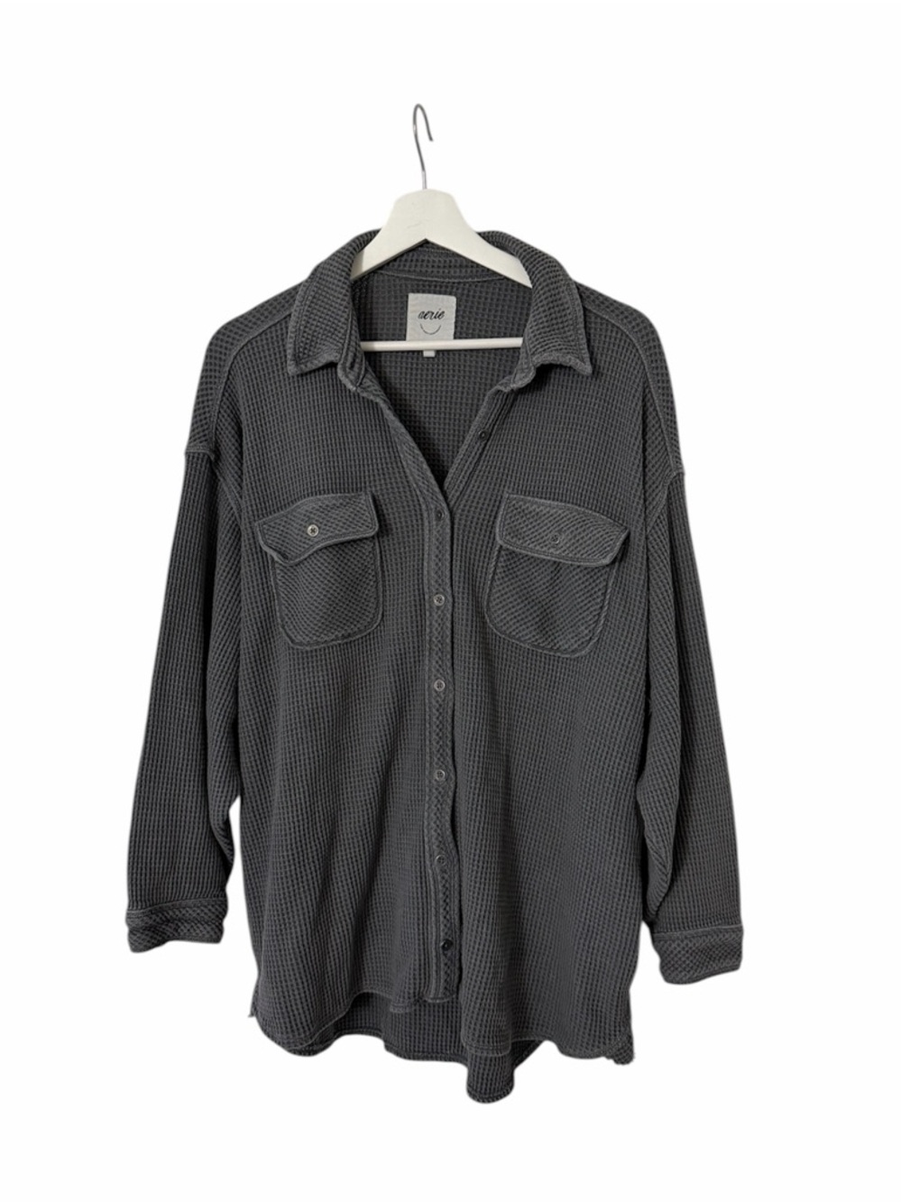 Aerie Lumberjane Waffle Button Down Shirt Medium